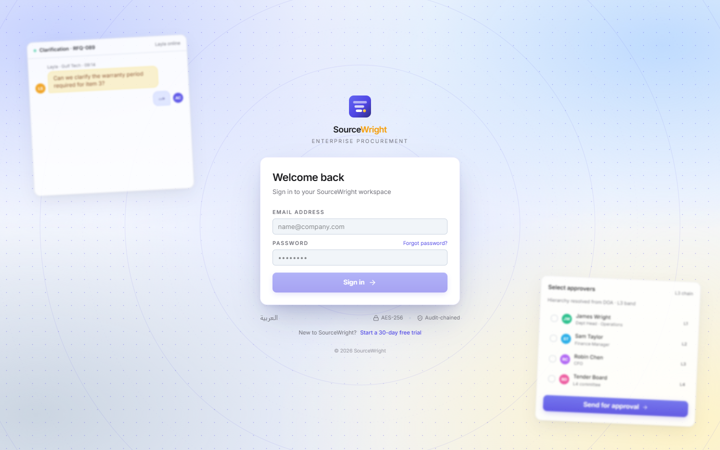 SourceWright enterprise procurement platform
